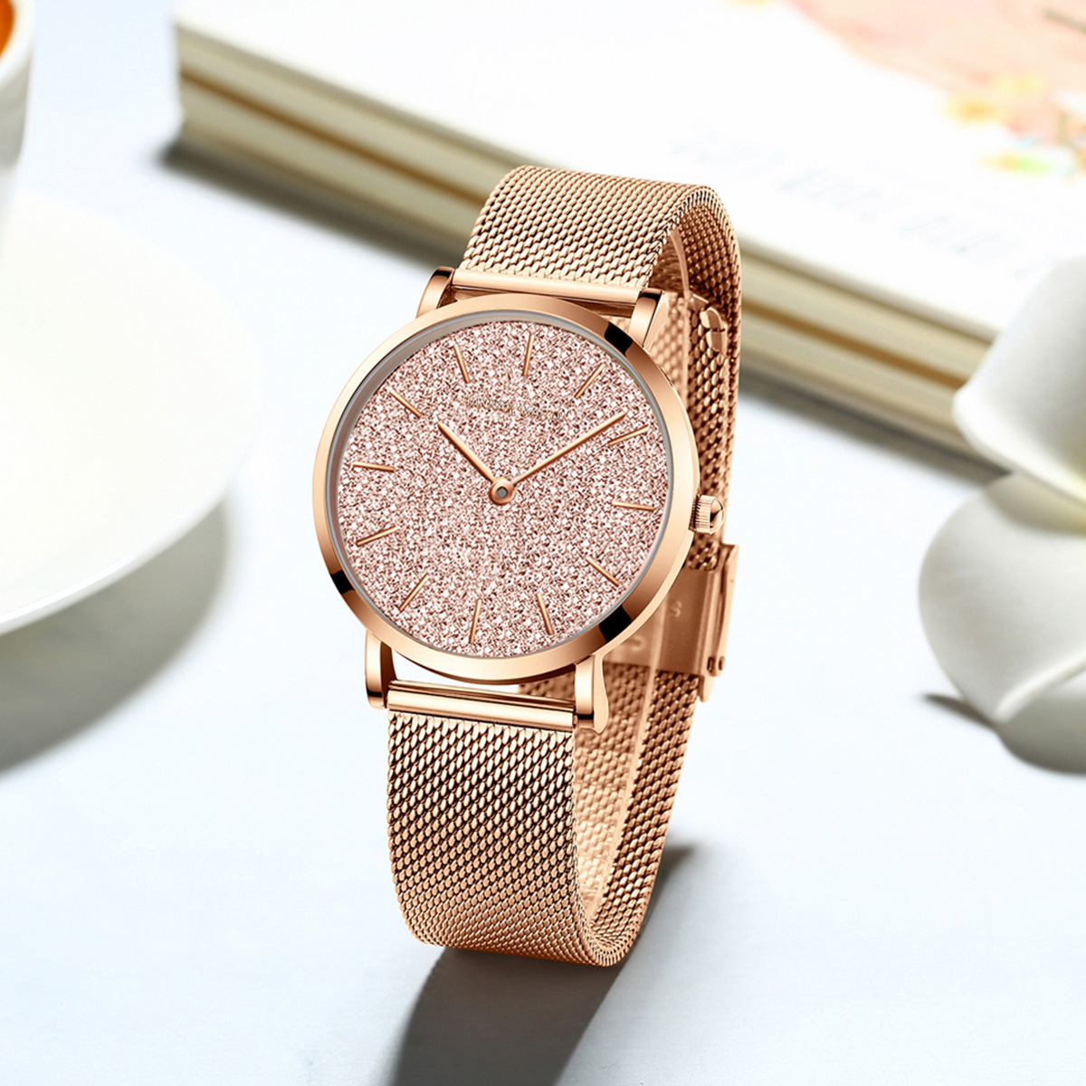 Mesh Stainless Strap - Hannah Martin montre pour femme de