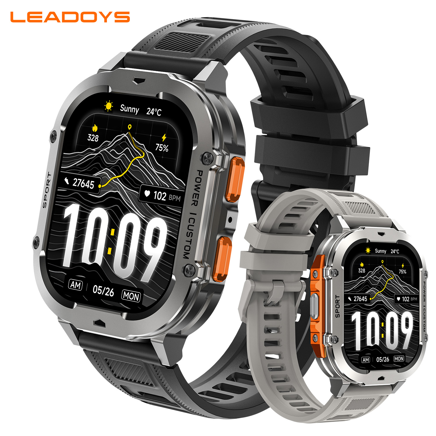 Watch X7 - Montre intelligente d'extérieur LEADOYS X7, autonomie