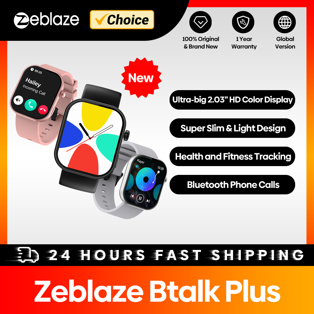 Hybrid Smartwatch - Nouveau Zeblaze Btalk Plus appel vocal