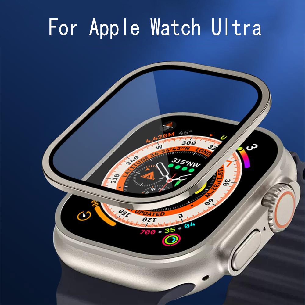 Apple Watch Band - Pare-chocs en métal + verre trempé