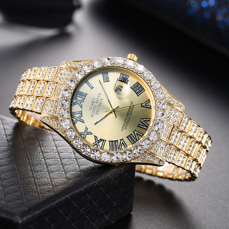 Smartwatch Luxury Watches For Men - Montre à quartz pour homme, bracelet