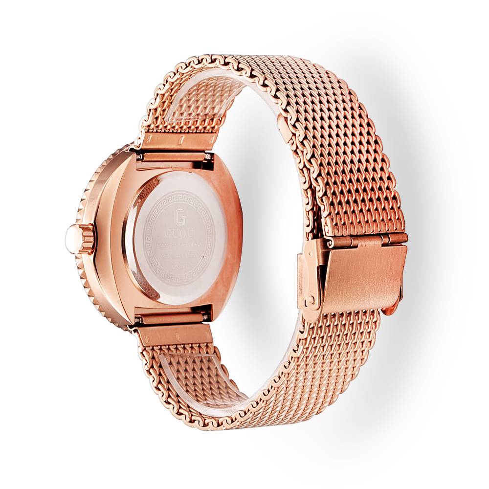 Guou-Montre à quartz rétro en  - Mesh Stainless Strap avis et prix