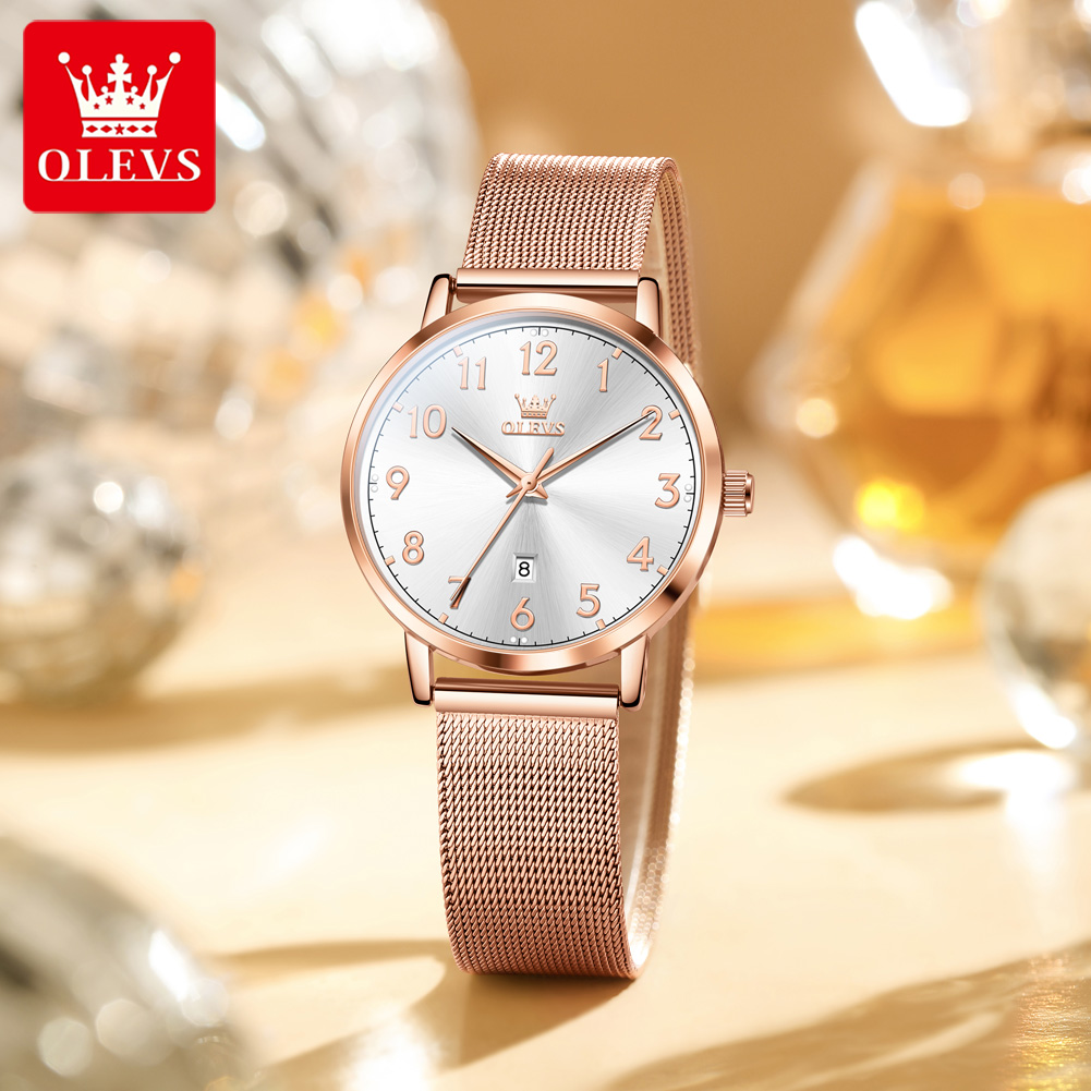 OLEVS 5653 femme montres éléga - Mesh Stainless Strap avis et prix
