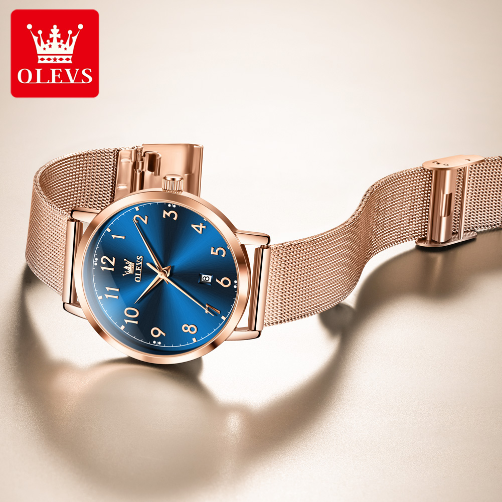 OLEVS 5653 femme montres éléga - Mesh Stainless Strap avis et prix