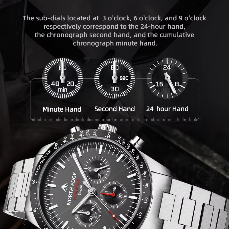 Montre solaire à quartz NORTH  - Hybrid Smartwatch avis et prix