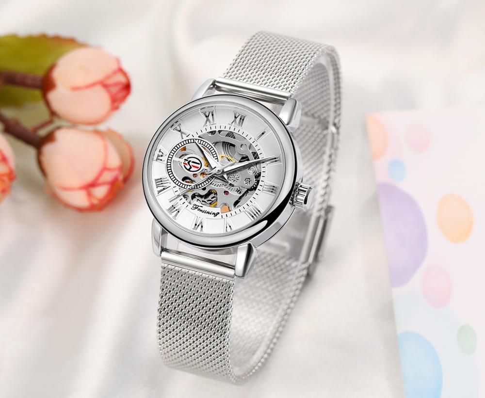 Reloj Mujer FORSINING mode fem - Mesh Stainless Strap avis et prix