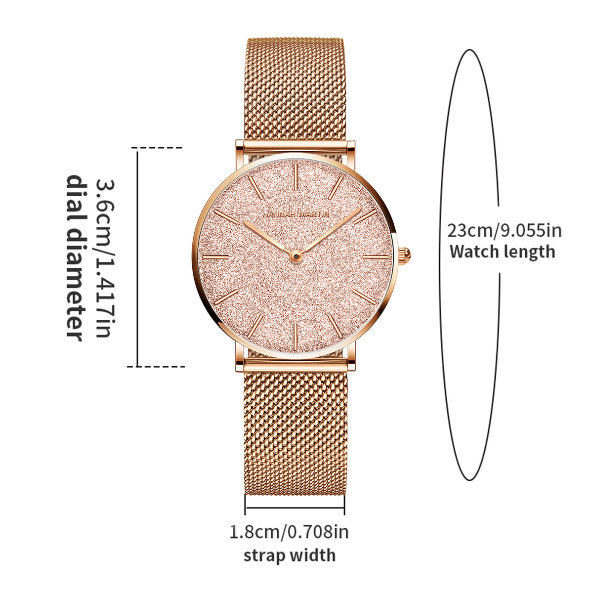 Hannah Martin montre pour femm - Mesh Stainless Strap avis et prix