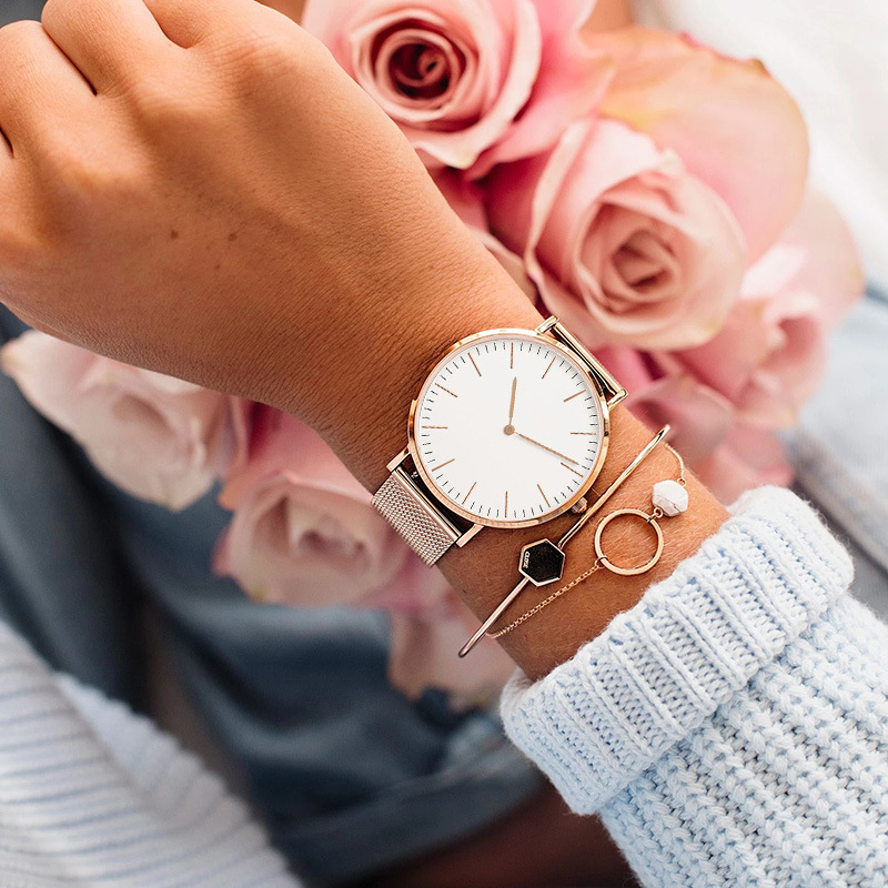 Top marque montres de luxe fem - Mesh Stainless Strap avis et prix