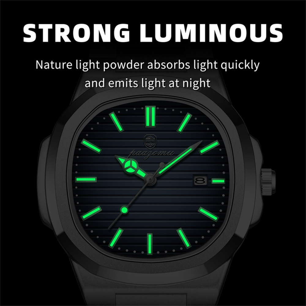 PAAZOMU Montre carrée pour hom - Smartwatch Luxury Watches For Men avis et prix